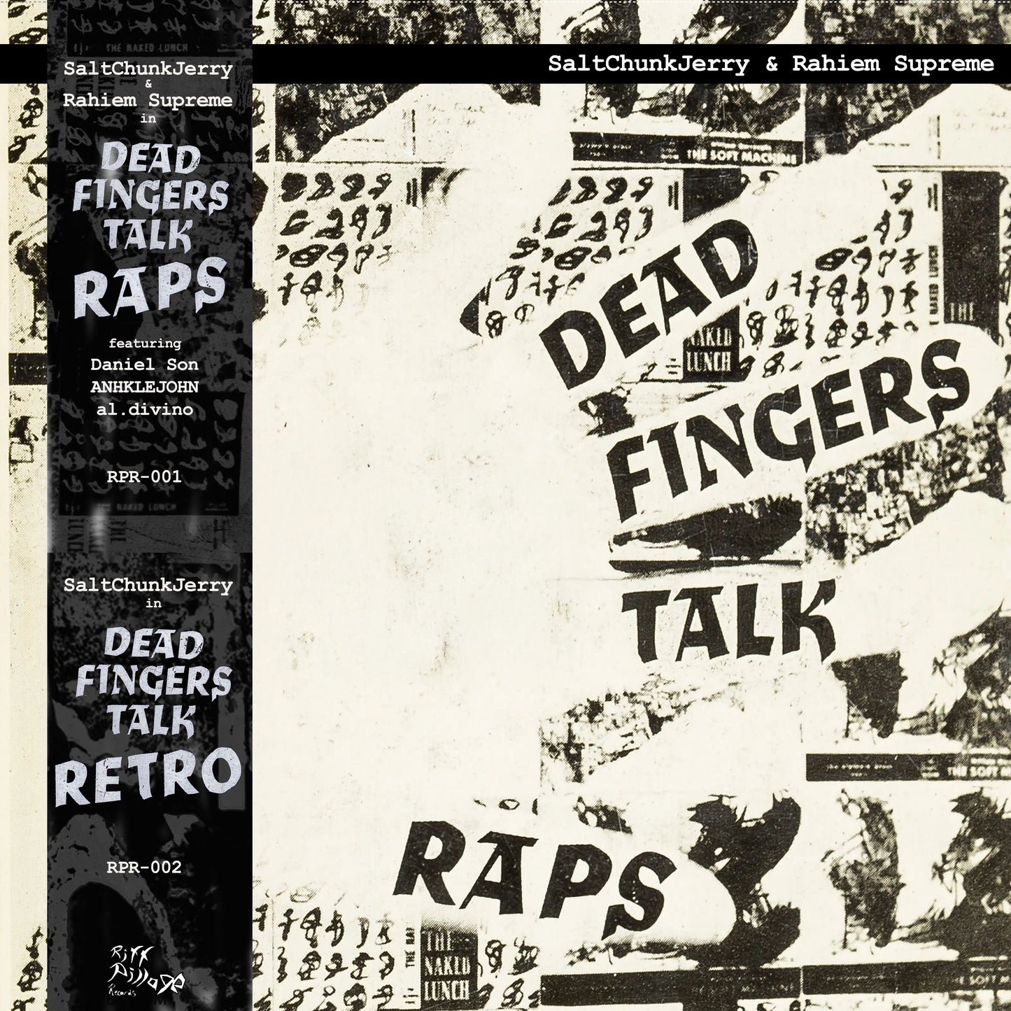 SaltChunkJerry and Rahiem Supreme: Dead Fingers Talk Raps/ Dead Fingers Talk Retro BEIGE